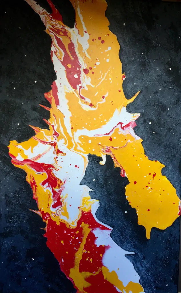 Pittura materica e pouring art