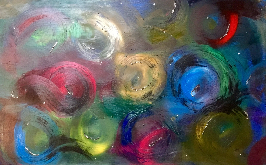 Scintillanti idee, vetro e cristalli si definiscono sui colori