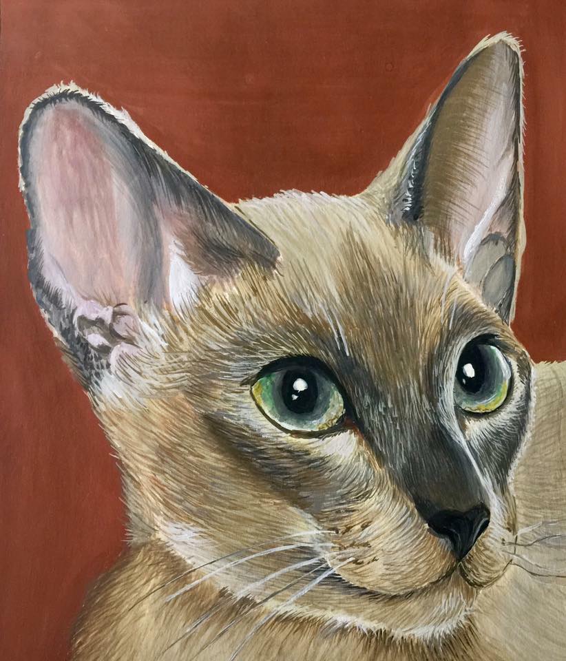 Bengala - tempera su cartoncino
21x25.5 cm - Milano