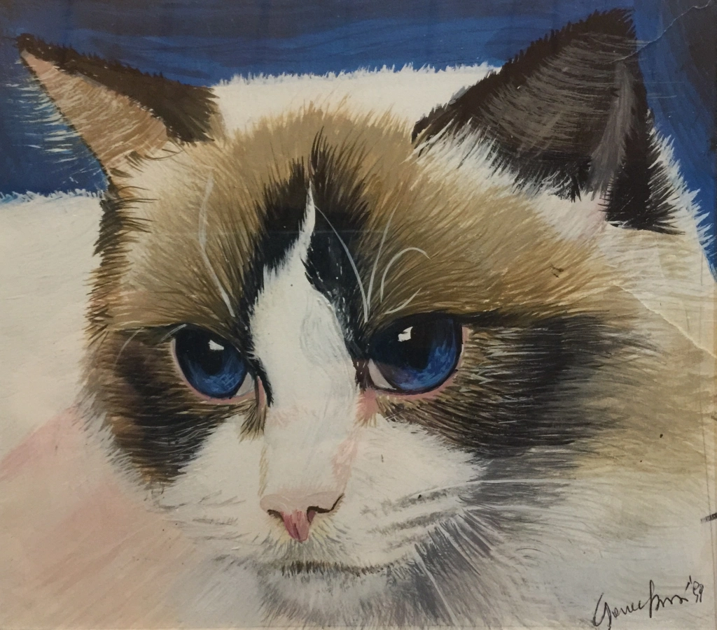 Ragdoll - Tempera su cartoncino 
22x20 cm - Milano