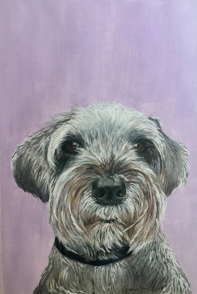 Nina - Acrilici su cartoncino, 20x30 cm 
Collezione privata -  Milano