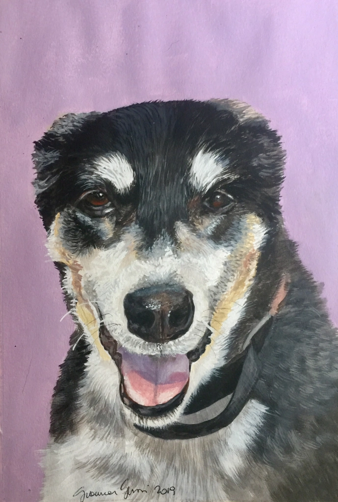 Maeva - Acrilici su cartoncino, 20x30 cm 
Collezione privata -  Milano