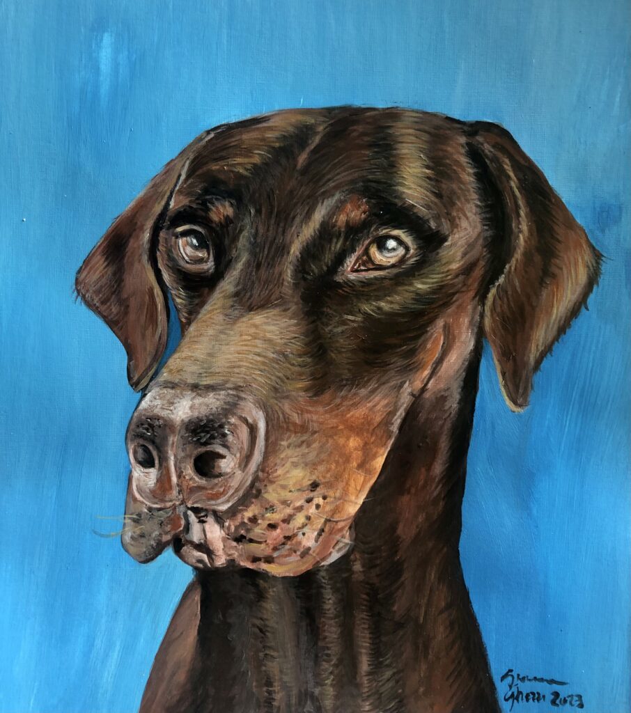 Vito - 30X30 cm Acrilici su cartoncino. Proprietà privata - Milano
